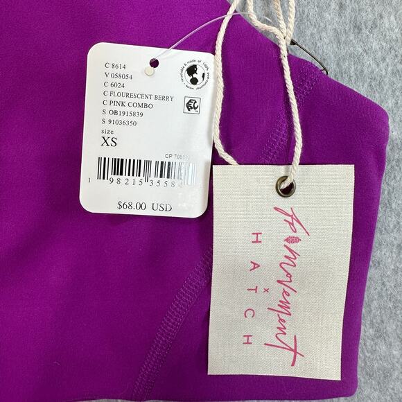Free People Movement X Hatch Maternity Bra WMNS XS Purple Never Better Racerback - Picture 7 of 11